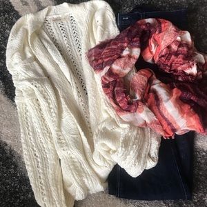 Hollister Cream Cardigan